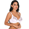 Image of Sexy Women Lace Bra Plus size B C D E Cup Underwire Gather Adjustment Plunge Lingerie Bras For Women Embroidery Underwear BH Top