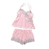 Image of Sexy lingerie women underwear porno Passion Lingerie Babydoll Nightwear 2PC Set Erotic new temptation sling ultra-thin pink H4