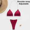 Image of Sexy micro bikinis 2019 mujer Triangle bikini set Brazilian swimsuit female bathers High cut swimwear women Summer bathing suit