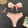 Image of Sexy neon bikini 2019 bathers V-neck swimwear women bathing suit Push up thong swimsuit female bath High cut summer bathers new