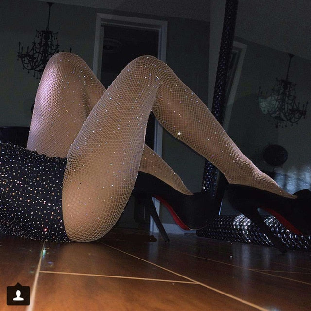Sexy plus size tights rhinestone pantyhose collant femme fishnet Stockings medias de mujer Erotic tenu Lingerie bas erotique 028