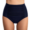 Image of Sfit Women's High Waist Bikini Bottom Shirred Swimsuit Tankini Briefs Swim Shorts Brazilian Monokini Plus Size 2XL Beachwear