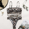 Image of Snake print bikini Push up swimsuit female bathing suit String thong Brazilian bikini 2020 High cut swimwear women Sexy biquini