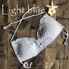 Image of Solid Bikinis 2019 Mujer Swimsuit Crochet White Bikini Top Knit Sexy Bikinis Women's Swimming Bra Female Swimwear