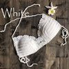 Image of Solid Bikinis 2019 Mujer Swimsuit Crochet White Bikini Top Knit Sexy Bikinis Women's Swimming Bra Female Swimwear
