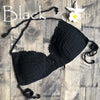 Image of Solid Bikinis 2019 Mujer Swimsuit Crochet White Bikini Top Knit Sexy Bikinis Women's Swimming Bra Female Swimwear