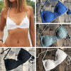 Image of Solid Bikinis 2019 Mujer Swimsuit Crochet White Bikini Top Knit Sexy Bikinis Women's Swimming Bra Female Swimwear