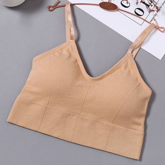 Solid Color Sexy Tank Crop Tops Women Fashion Basic Crop Top Streetwear Sleeveless Camis Cool Girls Cropped Tee Camisole Femme