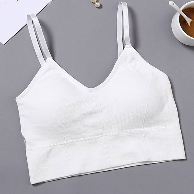 Solid Color Sexy Tank Crop Tops Women Fashion Basic Crop Top Streetwear Sleeveless Camis Cool Girls Cropped Tee Camisole Femme