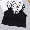 Image of Solid Color Sexy Tank Crop Tops Women Fashion Basic Crop Top Streetwear Sleeveless Camis Cool Girls Cropped Tee Camisole Femme