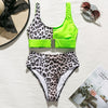 Image of Splice buckle bikini mujer monokini Sexy female swimsuit one piece High cut bathing suit women bathers Push up swimwear 2019 new