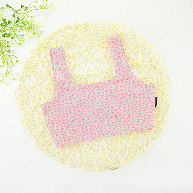 Summer Girls Tank Cotton Vest Kids Underwear Colored Baby Camisole Student Undershirts 4-14Y Teenager Tank Top For Children