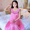 Image of Summer Sexy Satin Night Dress Women Big Size 4xl Silk Nightgown Women Lace Lingerie Nightdress Sleeveless Nightie Sleepshirts