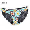 Image of Summer Swimwear Women Bikini Panties Sexy Lace Seamless Briefs Swimsuit Beachwear Low Waist Bathing Bottoms for Sleeping