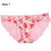 Image of Summer Swimwear Women Bikini Panties Sexy Lace Seamless Briefs Swimsuit Beachwear Low Waist Bathing Bottoms for Sleeping
