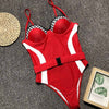 Image of Swim suit Women One Piece Swimsuit 2019 Monokini Push up Padded Animal Print Bodysuit Underwire Women's Swimwear Bathing suit