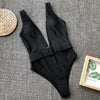 Image of Swimsuit 2019 Push Up Bikini Sexy Mulheres 7 Colors One Piece Bandeau Beachwear Belt Swimwear Swimsuit Mulher Monokini