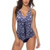 Image of Swimsuit 2020 Two Piece Tankini Swimsuits Women Swimwear Vintage Plus Size Swimwear Women Padded Bathing suit Bikini set XXXL