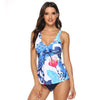 Image of Swimsuit 2020 Two Piece Tankini Swimsuits Women Swimwear Vintage Plus Size Swimwear Women Padded Bathing suit Bikini set XXXL