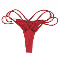 Swimsuit Briefs Women T-back Trunks Swim Bottom Panties Tanga Swimwear Bandage Thong Shorts Bikini Brazilian Underwear G-string