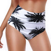 Image of Swimsuit Female Separate Bottom Bikinis 2019 Mujer Ruffle Bikini Tops High Waist Swim Bottoms Panties Women Swimwear Print Pants
