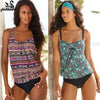Image of Swimwear 2019 Sexy Swimsuit Women Plus Size Tankini Sets Swim Vintage Beach Wear Bathing Suits Female Bandage Monokini Swim Suit
