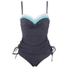 Image of TCBSG 2019 Newest Push Up Sexy Tankini Plus Size One Piece Swimsuit Underwire Swimwear Women Summer Vintage Bathing Suits XXXL
