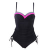 Image of TCBSG 2019 Newest Push Up Sexy Tankini Plus Size One Piece Swimsuit Underwire Swimwear Women Summer Vintage Bathing Suits XXXL