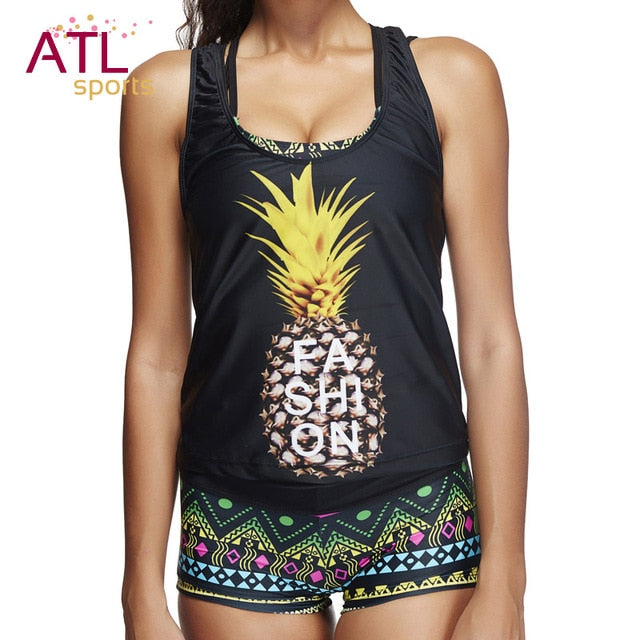 Tankini Two Piece Swimsuit Female Bikinis Women 2018 Swimwear Women Plus Size Push Up Bathing Suit Maio Beach Mayo Bathers