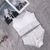 Image of Transparent Lace Bra and Panty Set Women Sexy Lingerie Bra Set Intimates Ladies Underwear Set