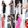 Image of Transparent Ultra Thin Women Babydoll High Cut Cheongsam Sleepwear Sexy Backless Nightdress With Metal Ring Temptation Lingerie