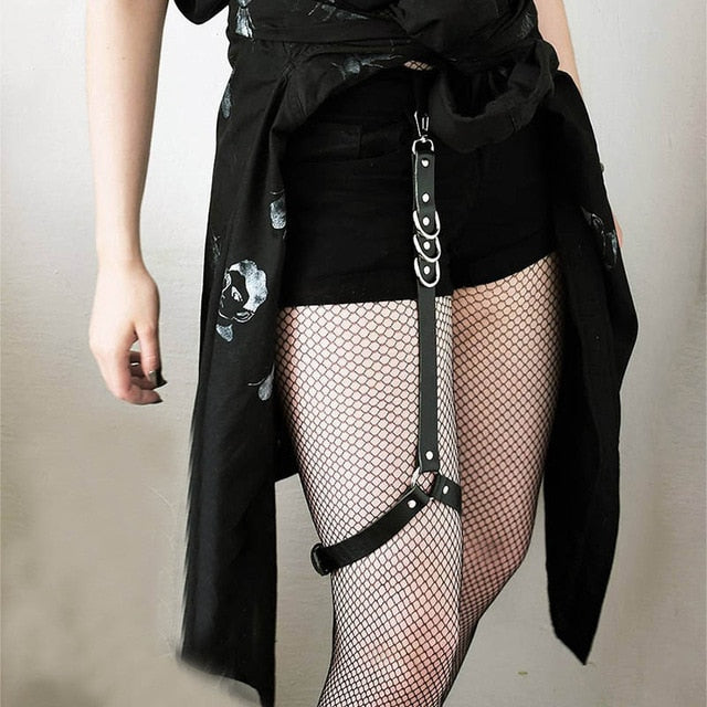 UYEE Sexy Sword Belt Harajuku Punk Lingerie Suspenders Garters For Stocking Women's Underwear Erotic Fetish Strap Harness LP-056