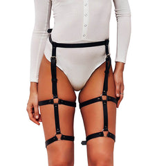 UYEE Trendy Sexy Lingerie Belt Adjustable Leather Garter Women For Female Erotic Waistband Body Suspenders Harness LB-007