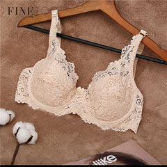 Ultrathin Bra B C Cup Lace Bras For Women Plus Size Bra 42 44 Sexy Lingerie Female Underwear Fashion Ladies Big Size Brassiere