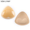 Image of VENI LYNN Silicone Self-adhesive Triangle Sponge Removable Bra Pads Women Push Up Inserts  Enhancers for Swimwear and Bikini