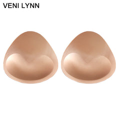 VENI LYNN Triangle Foam Breast Pads Push Up Bra Enhancers For Swimwear And Bikini Increase 1 To 2 Cup Sizes