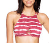 Image of Vikionfly 10Color Bikini Top High Neck Swimwear Tops Women 2019 Cut Out Padded Swimsuit Swimming Bra Back Cross Bathing Suit