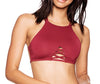 Image of Vikionfly 10Color Bikini Top High Neck Swimwear Tops Women 2019 Cut Out Padded Swimsuit Swimming Bra Back Cross Bathing Suit