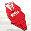 Image of WIFEY Sexy Swimsuit Women Swimwear One Piece Bodysuit Push Up Monokini Halter Cross Bathing Suit Swim Suit Wear Female Beachwear