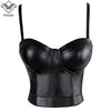 Image of Wechery Women Leather Bra Tops Gothic Push Up Bra Corsage Sexy lingerie  Corset Hot Fashion Party Bra Club tops Wear Plus Size