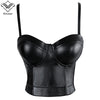 Image of Wechery Women Leather Bra Tops Gothic Push Up Bra Corsage Sexy lingerie  Corset Hot Fashion Party Bra Club tops Wear Plus Size