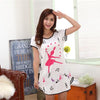 Image of Wholesale 20 Style Free Shipping Summer Women Cartoon Sleepwear Leisure Short Sleeve Nightgowns Printing clothes Nightdress S6