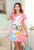 Image of Wholesale 20 Style Free Shipping Summer Women Cartoon Sleepwear Leisure Short Sleeve Nightgowns Printing clothes Nightdress S6