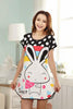 Image of Wholesale 20 Style Free Shipping Summer Women Cartoon Sleepwear Leisure Short Sleeve Nightgowns Printing clothes Nightdress S6