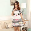 Image of Wholesale 20 Style Free Shipping Summer Women Cartoon Sleepwear Leisure Short Sleeve Nightgowns Printing clothes Nightdress S6