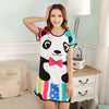 Image of Wholesale 20 Style Free Shipping Summer Women Cartoon Sleepwear Leisure Short Sleeve Nightgowns Printing clothes Nightdress S6
