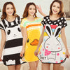 Image of Wholesale 20 Style Free Shipping Summer Women Cartoon Sleepwear Leisure Short Sleeve Nightgowns Printing clothes Nightdress S6