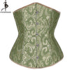 Image of Wholesale Dropshipping Corset Underbust Waisttrainer Gothic Boned Chest Binder Gorset Sexy Femme Floral Plus Size Korsett Women