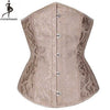 Image of Wholesale Dropshipping Corset Underbust Waisttrainer Gothic Boned Chest Binder Gorset Sexy Femme Floral Plus Size Korsett Women