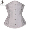 Image of Wholesale Dropshipping Corset Underbust Waisttrainer Gothic Boned Chest Binder Gorset Sexy Femme Floral Plus Size Korsett Women